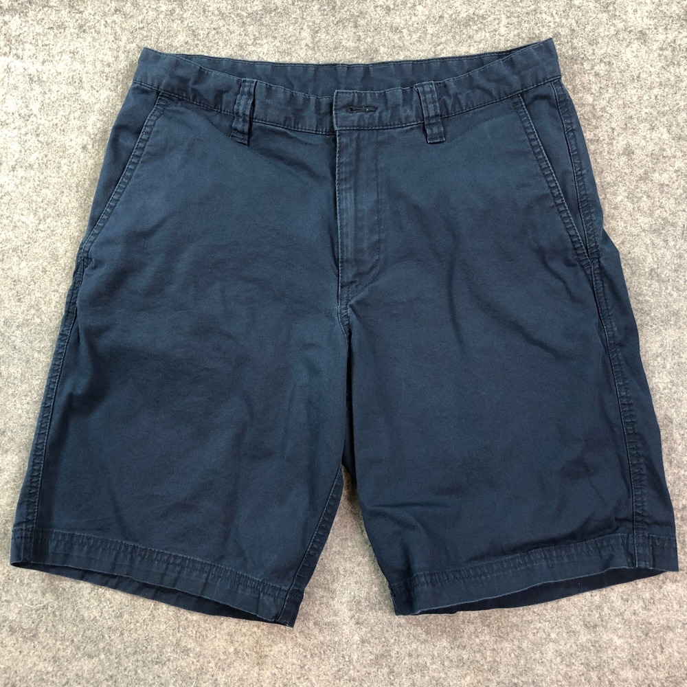 Tommy Bahama Mens Chino Shorts 30x8 Navy Blue Resort Island Blend Flat Front